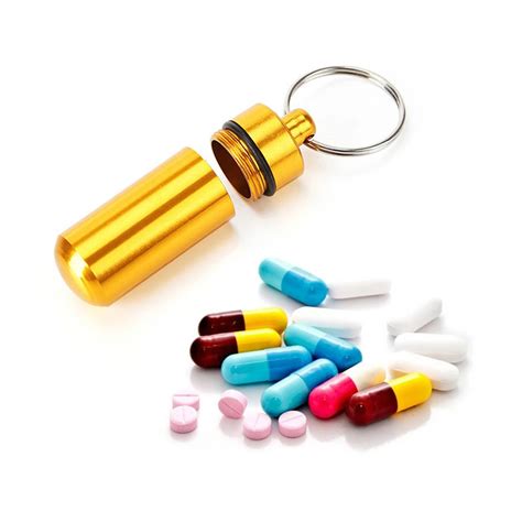 pocket pill box metal|waterproof aluminum pill box.